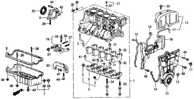 91214PLE003 HONDA Сальник коленвала задний купить в Сумы