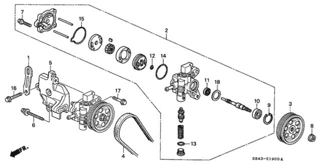 HONDA 91249P2A003 Сальник насоса ГУР в наличии Винница