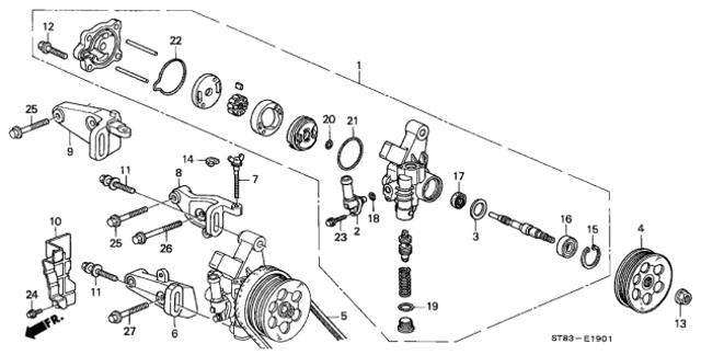 91249P2A003 HONDA Сальник насоса ГУР руля купить в Николаев