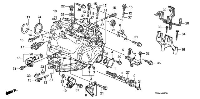 Кольцо уплотнительное фильтра АКПП 91305PN4003 HONDA
