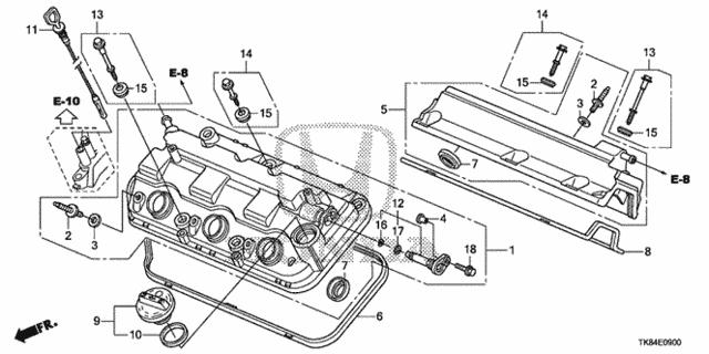 91307RCAA01 HONDA Прокладка клапанной крышки двигателя, кольцо купить в Одесса