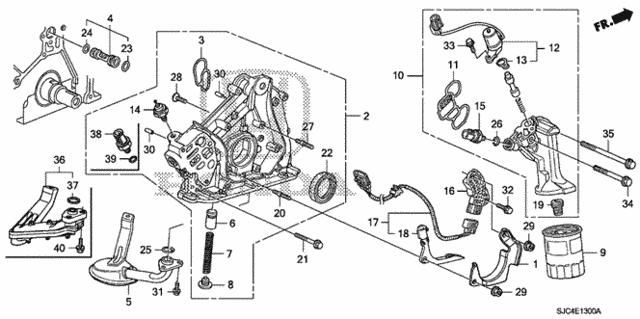 Прокладка тройника системы охлаждения 91308P8AA01 HONDA
