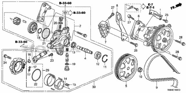 HONDA 91346PLA003 Сальник насоса ГУР в наличии Тернополь