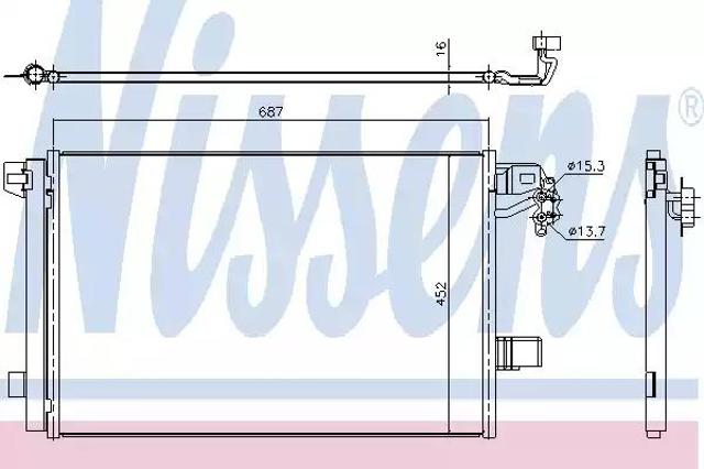 NISSENS 940345 Радиатор кондиционера в наличии Каменское
