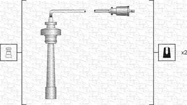 Провода высоковольтные, комплект 941318111192 MAGNETI MARELLI
