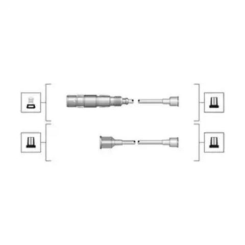 Провода зажигания 941319170036 MAGNETI MARELLI
