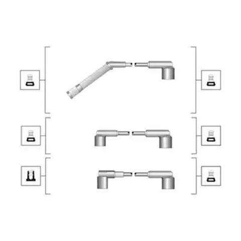 Провода высоковольтные, комплект 941319170053 MAGNETI MARELLI