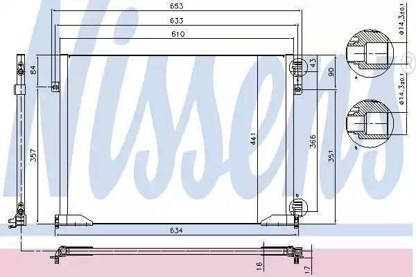 NISSENS 94671 Радиатор кондиционера в наличии Черновцы