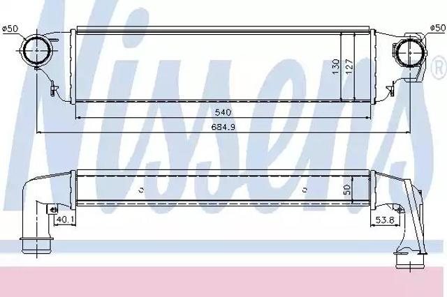 96741 NISSENS Радиатор интеркуллера купить в Одесса