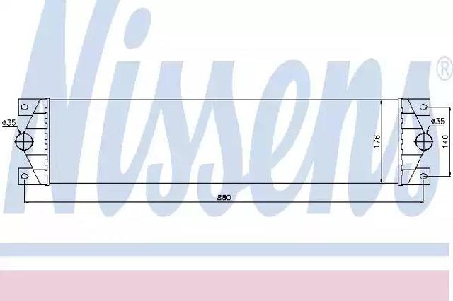 NISSENS 96767 Радиатор интеркуллера в наличии Запорожье