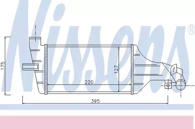 Радиатор интеркуллера 96789 NISSENS