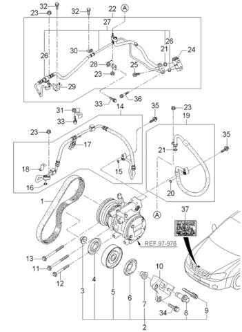 Ролик натяжителя ремня агрегатов 9783429700 HYUNDAI