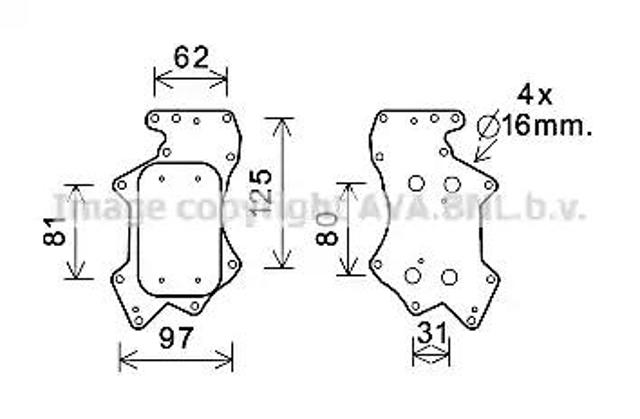 Радиатор АКПП AI3403 AVA