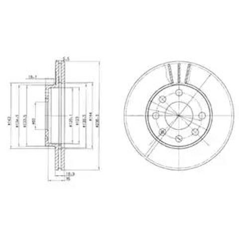 DELPHI BG2278 Передние тормозные диски в наличии Ирпень