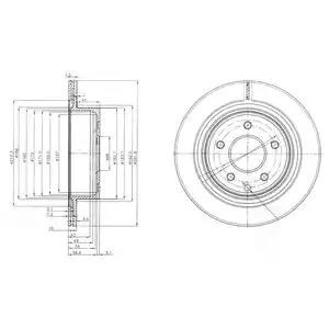 Тормозные диски BG3765C DELPHI