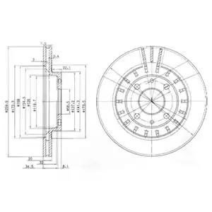 Autooil delphi lada диск гальмівний передній вентилір. 260мм ваз 2110-... r-14 BG3806