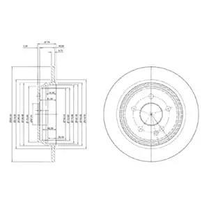 Тормозные диски BG3969 DELPHI