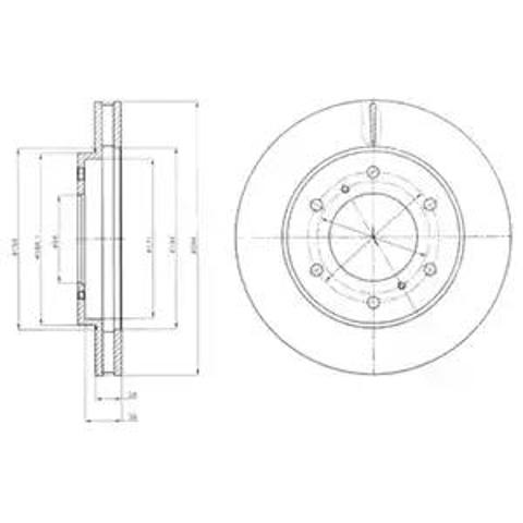 Ротор тормозной BG4257 DELPHI