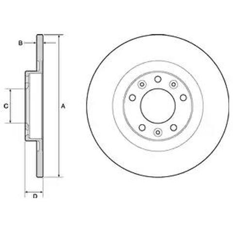 Тормозные диски BG4662C DELPHI