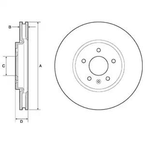 Ротор тормозной BG4672C DELPHI