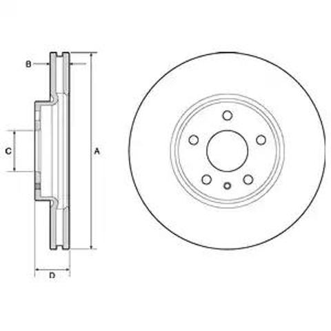 Тормоз дисковый передний BG4702C DELPHI
