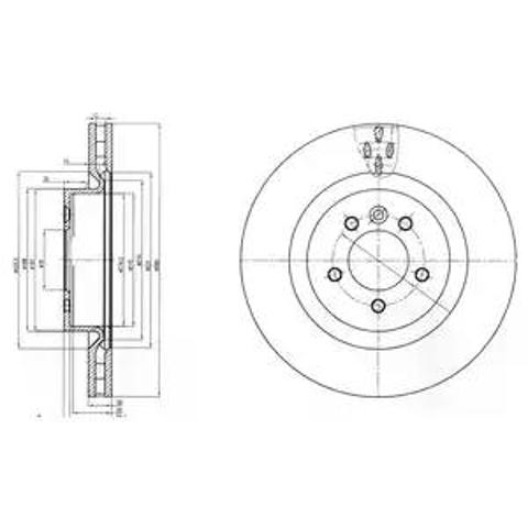 Тормоз дисковый передний BG9007C DELPHI
