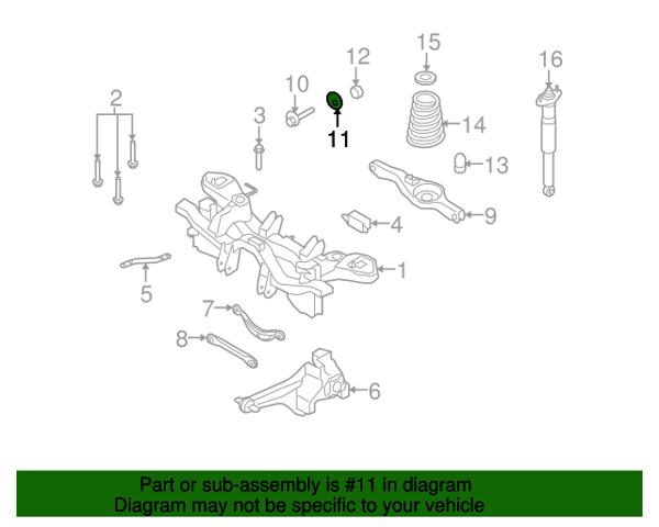 BP4K28473A Шайба болта крепления заднего нижнего рычага, внутренняя купить Чернигов