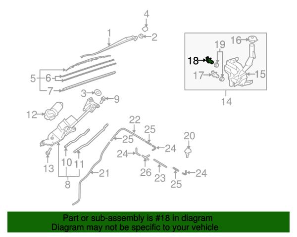 BP4K67482 MAZDA Насос заднего омывателя купить в Ирпень