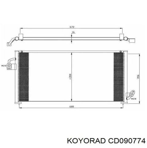 CD090774 Радиатор кондиционера купить Одесса