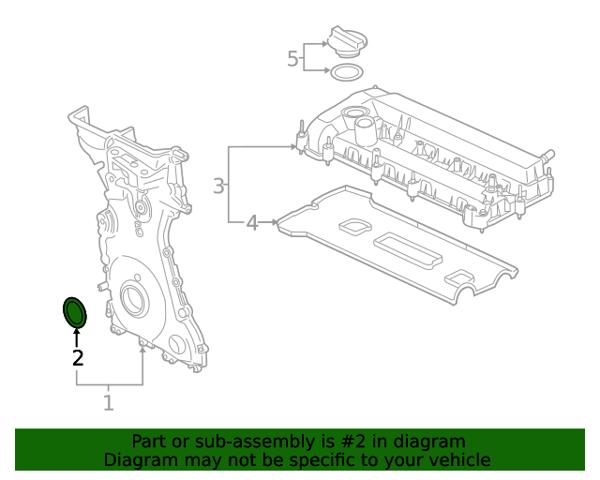 CM5Z6700E FORD Сальник коленвала двигателя передний купить в Черкассы