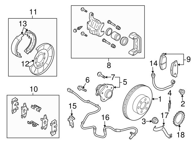 NISSAN D40604CA0C Колодки тормозные задние дисковые в наличии Житомир