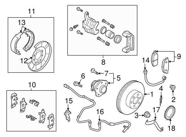 Колодки тормозные задние, дисковые D4060JA00J NISSAN