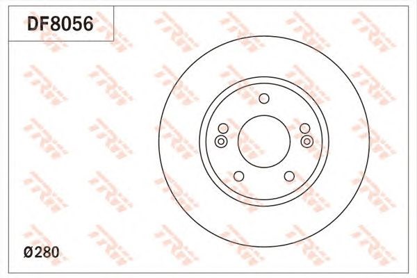 TRW DF8056 Передние тормозные диски в наличии Каменское