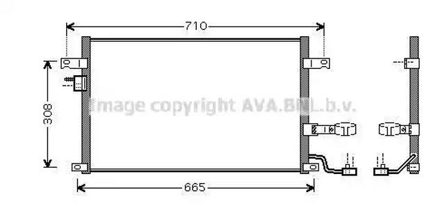 Конденсатор кондиционера DW5056D AVA