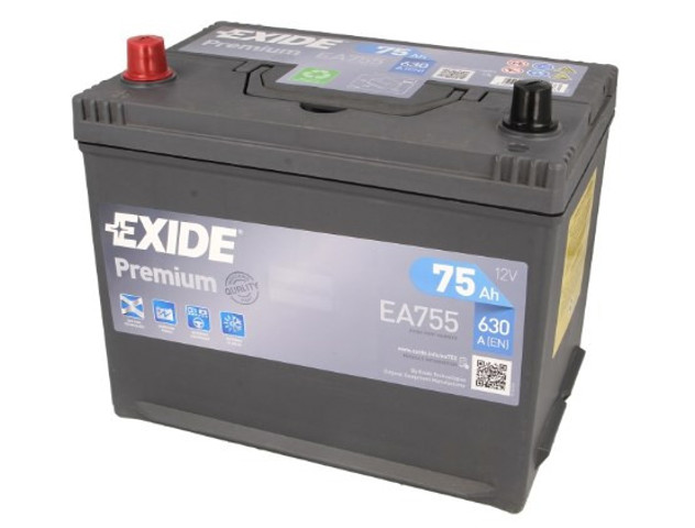 EXIDE EA755 Аккумуляторная батарея (АКБ) в наличии Житомир