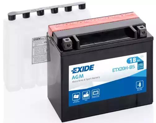 Аккумуляторная батарея ETX20HBS EXIDE