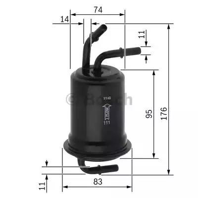 F026403012 BOSCH Топливный фильтр купить в Павлоград