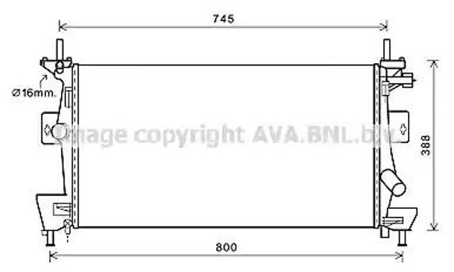 Радиатор FD2475 AVA