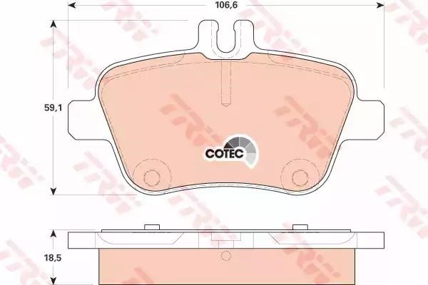 GDB1920 TRW Задние тормозные колодки купить в Украина