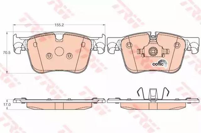 GDB2035 Колодки тормозные передние дисковые купить Кривой Рог