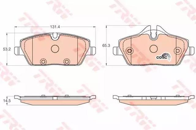 GDB2038 Колодки тормозные передние дисковые купить Тернополь