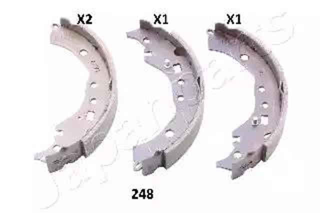 Задние барабанные тормозные колодки GF248AF JAPANPARTS