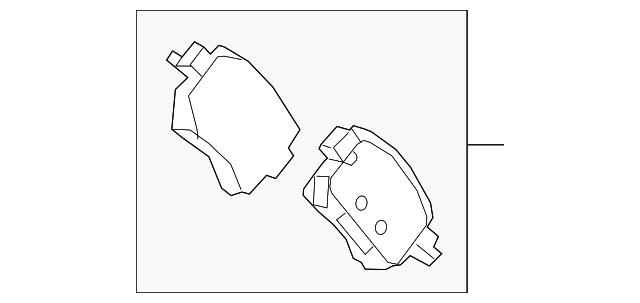 Задние дисковые колодки GMY02643ZC MAZDA