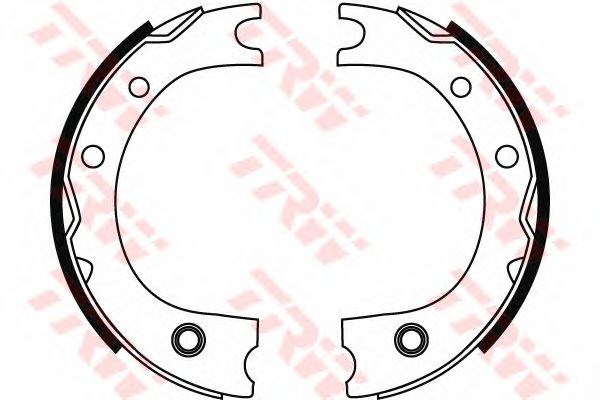 Тормозные колодки ручника GS8716 TRW