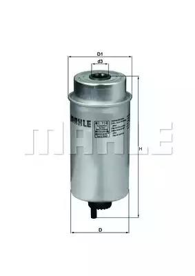 KC116 MAHLE Топливный фильтр купить в Николаев