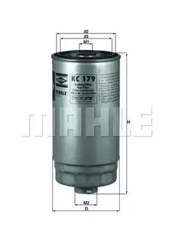KC179 MAHLE Топливный фильтр купить в Тернополь