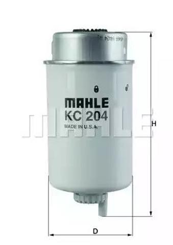 Фильтр топлива KC204 MAHLE