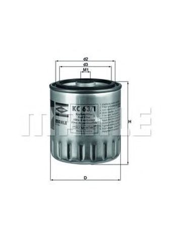 Фильтр топлива KC631D MAHLE