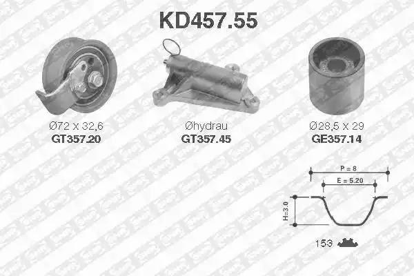 Autooil комплект ременя газорозподільного механізму KD45755