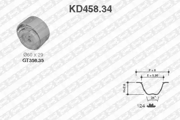 Autooil комплект ременя газорозподільного механізму KD45834